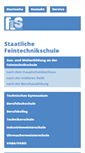 Mobile Screenshot of feintechnikschule.de